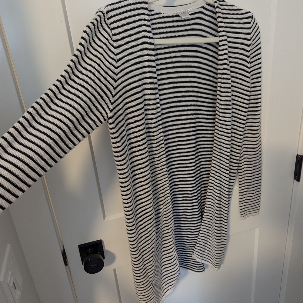 2/$20 Twik Monochrome Striped Cardigan - Picture 2 of 7